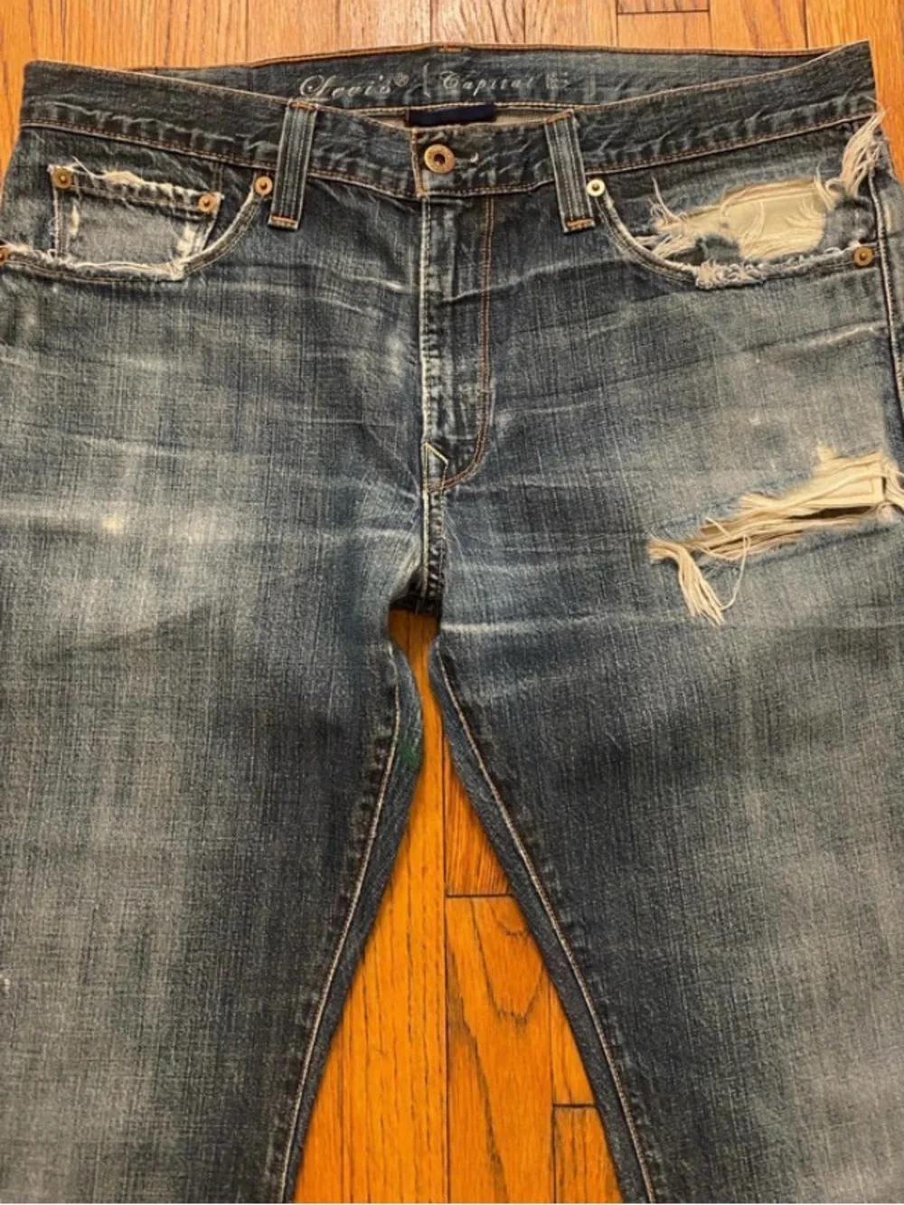 Vintage Levi's Hesher Jeans Capital E Regular Straight Made in USA 34x34 Origina